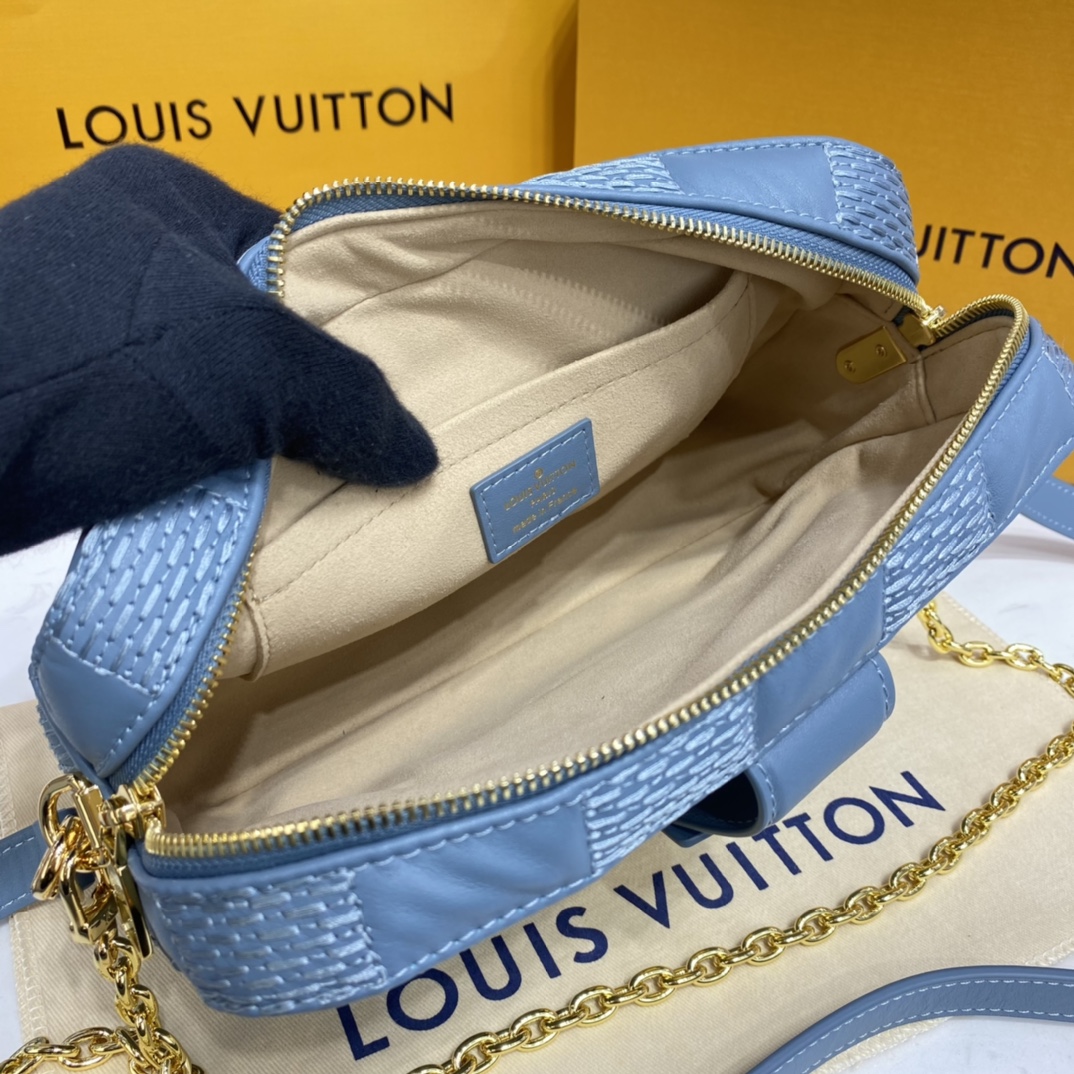 Louis Vuitton TROCA PM Handbag M59115 Glacier Blue